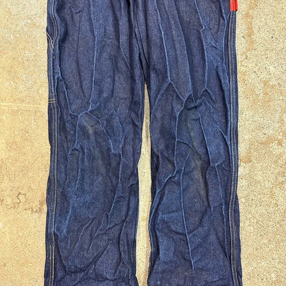 Vintage 1980s King Strap Carpenter Darkwash Jeans Size 30 - Picture 4 of 6